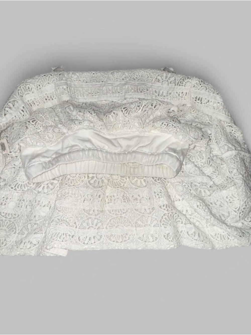 Free People White Lace Women’s Top. Size XS. 100% Cotton. May be worn strapless. - Picture 7 of 7